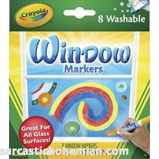 Crayola 58-8165 Washable Window Markers 8 Count B00QFX6UI2